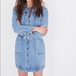 NWT Madewell Denim Structured Shirtdress, Size 2